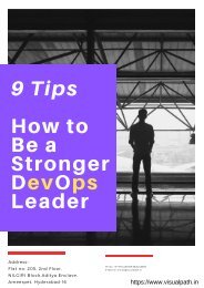 9 tips - How to be a stronger DevOps leader