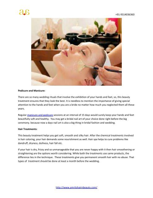 Pre-Bridal Beauty Treatments in Udaipur
