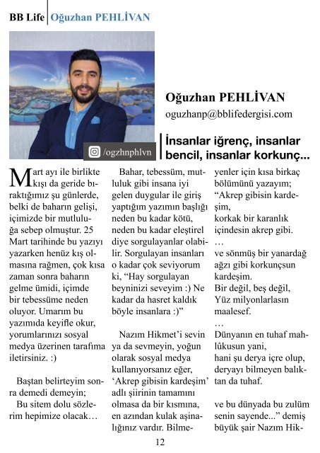 BB Life Dergisi / Nisan 2019