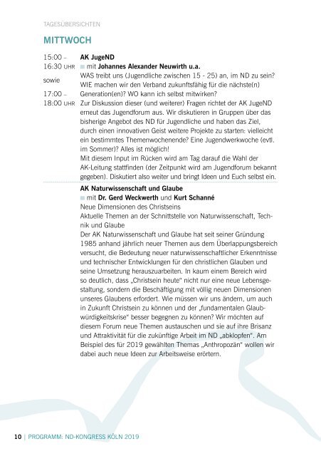 ND Kongress 2019 - Programmheft