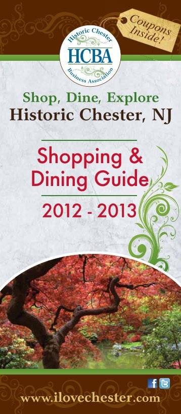 Download the Shopping & Dining Guide - I Love Chester