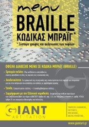 BRAILLE menu 