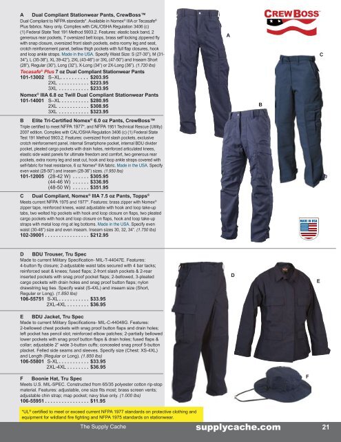 2019 Supply Cache Master Catalog