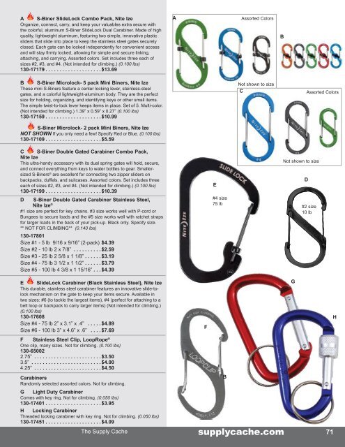 2019 Supply Cache Master Catalog