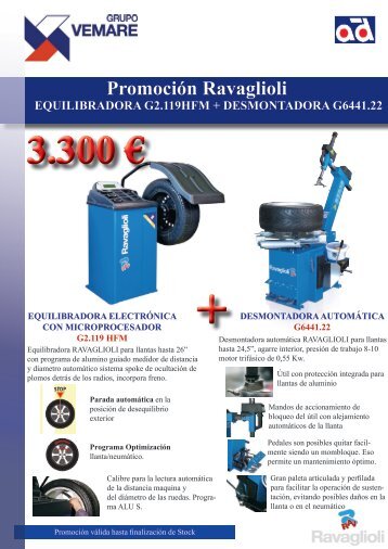 Promoción Ravaglioli EQUILIBRADORA G2 ... - Grupo Vemare