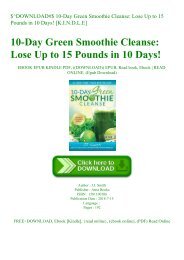 10 day green smoothie cleanse pdf download free