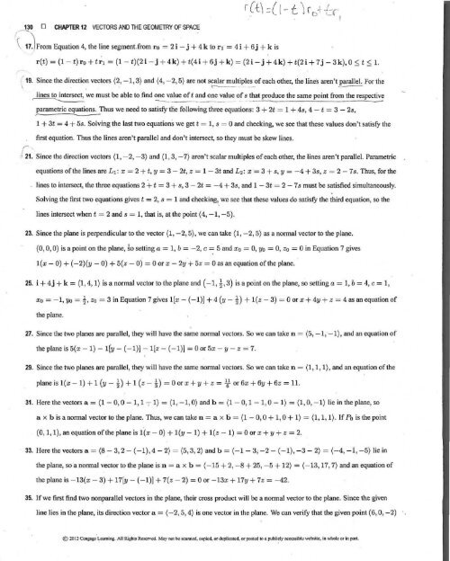 Exercicios resolvidos James Stewart vol. 2  7ª ed - ingles