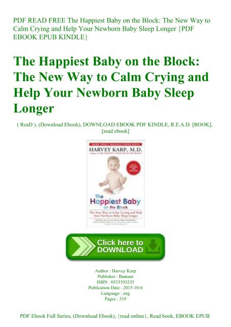 the happiest baby on the block read online free