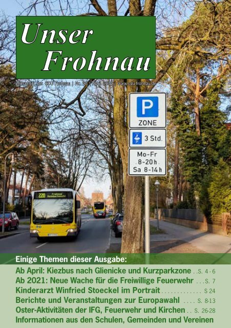 Unser Frohnau 92 (April 2019)