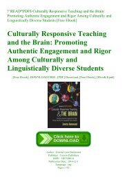 Culturally responsive teaching and the brain ebook - keraru