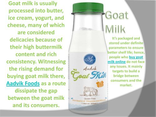 Goat Milk-Goat Milk Powder-Delhi-Ncr