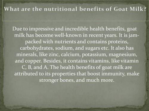 Goat Milk-Goat Milk Powder-Delhi-Ncr