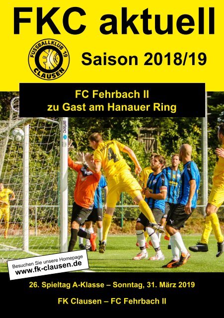 FKC Aktuell - 26. Spieltag - Saison 2018/2019