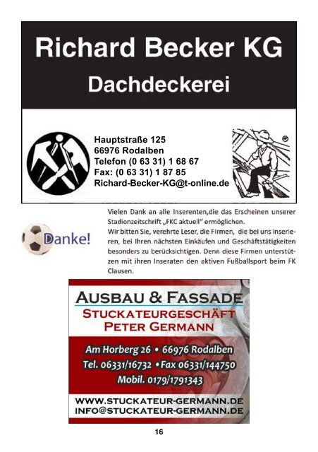 FKC Aktuell - 26. Spieltag - Saison 2018/2019