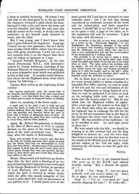 HLI Chronicle 1921 - The Royal Highland Fusiliers