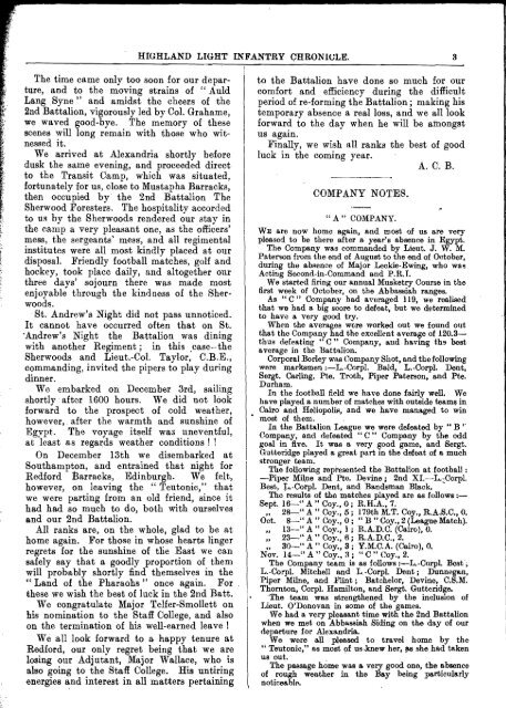 HLI Chronicle 1921 - The Royal Highland Fusiliers