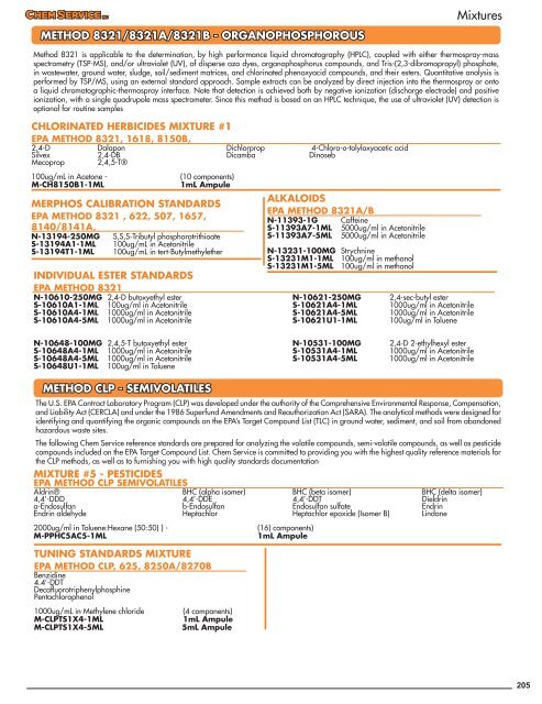 Chem Service Pesticide Catalogue 2019 Update