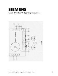 Landis & Gyr RAV 91 Operating Instructions - Siemens New Zealand