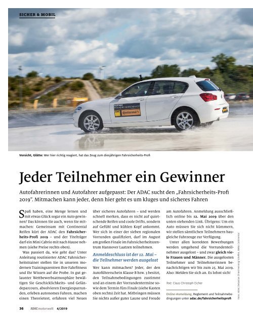 ADAC Motorwelt April 2019