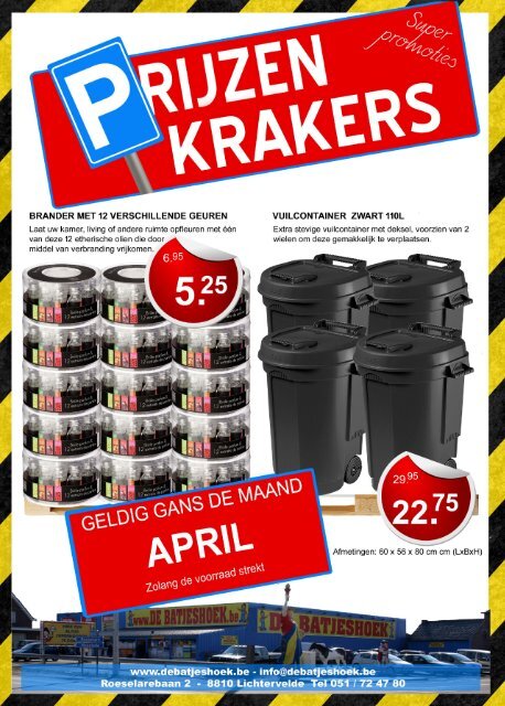 Prijzenkrakers April 2019