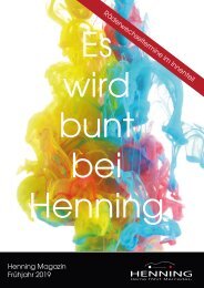 Henning Automobil: Kundenzeitung Frühjahr '19