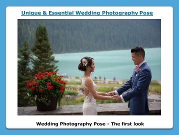 Unique Wedding Photography Pose