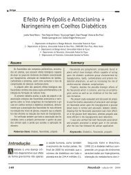 Efeito de Própolis e Antocianina  Naringenina em Coelhos Diabéticos