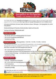 Spargelfest im Kirchgarten - Gönnheim