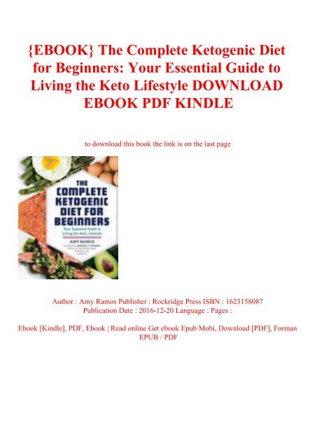 Download ketogenes Diätbuch pdf