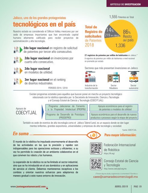 Juntos Gaceta Mercantil - Abril 2019