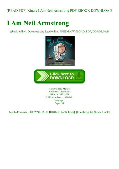 Read Pdf Kindle I Am Neil Armstrong Pdf Ebook Download