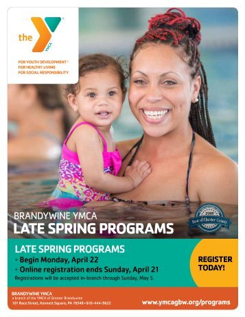 Brandywine YMCA Late Spring Programs - 2019