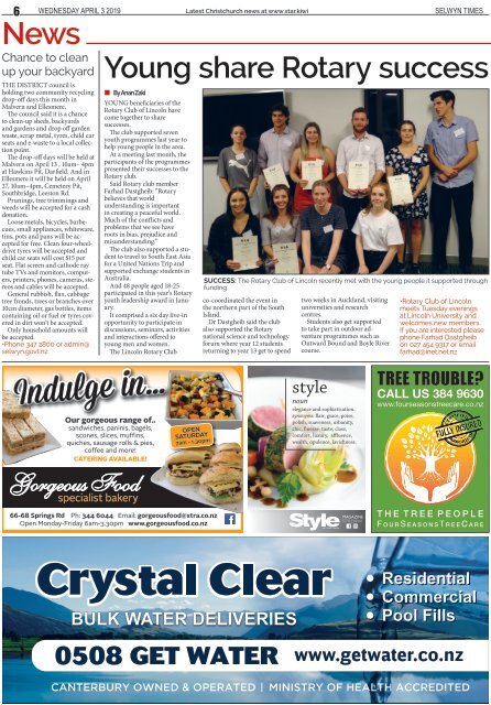 Selwyn Times: April 03, 2019