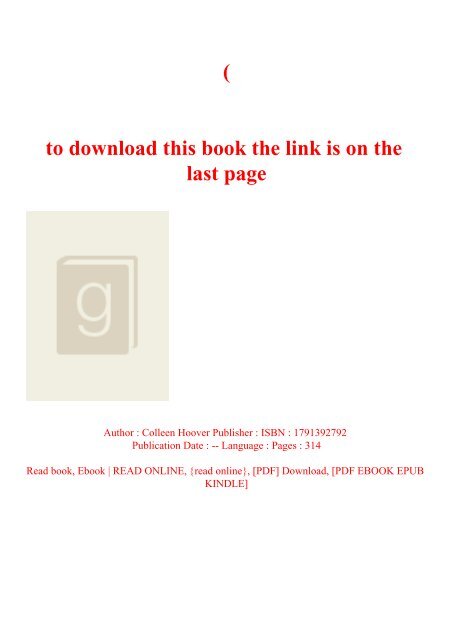 (DOWNLOADPDF} Verity P.D.F. FREE DOWNLOAD