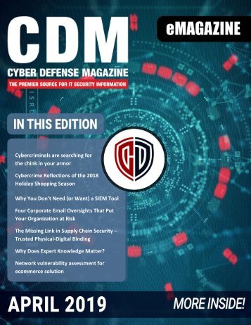 Cyber Defense eMagazine April 2019