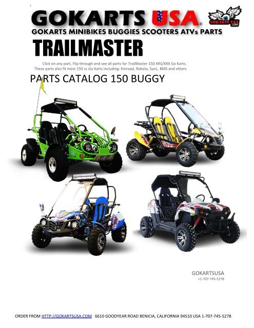 Parts Catalog | for TrailMaster 150 Go Kart | Challenger, Blazer, Kinroad, Roketa