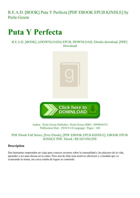 R.E.A.D. [BOOK] Puta Y Perfecta [PDF EBOOK EPUB KINDLE] by Perla Gizem