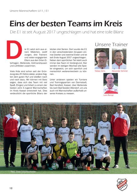 vier sterne**** -Nachwuchsmagazin des JFV Söhre