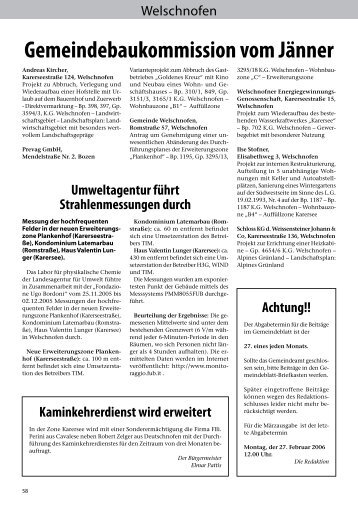 Gemeindeblatt Nr. 02 / 2006 (1,4 MB)