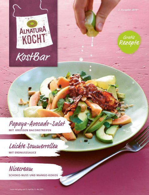 Alnatura Kostbar-Rezeptjournal 2. Ausgabe 2019