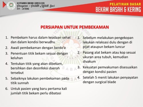 MODUL PELATIHAN BEKAM