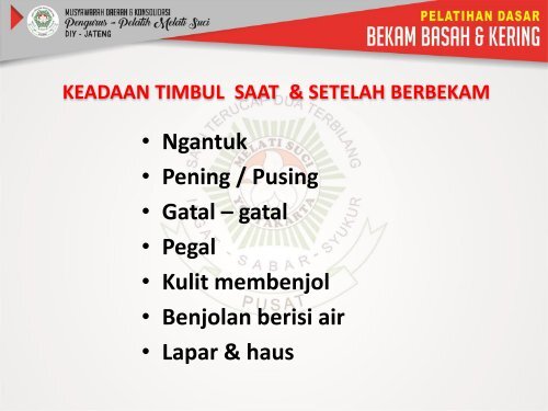 MODUL PELATIHAN BEKAM