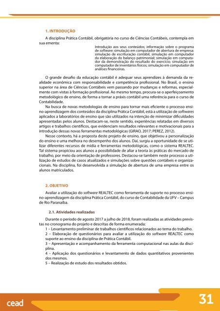 Tecnologias aplicadas aos processos de ensino e aprendizagem