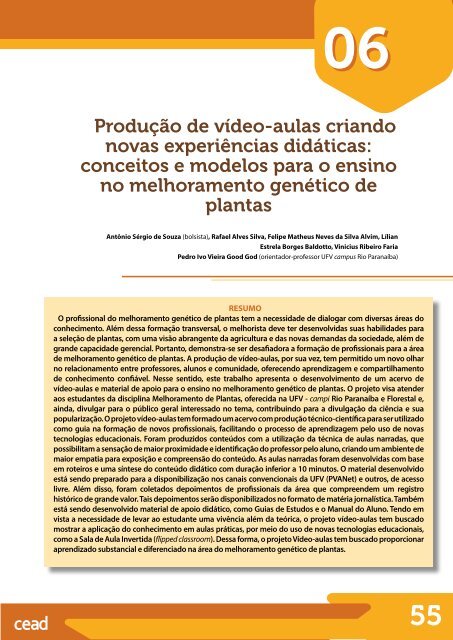 Tecnologias aplicadas aos processos de ensino e aprendizagem