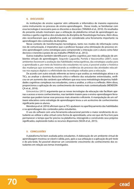 Tecnologias aplicadas aos processos de ensino e aprendizagem