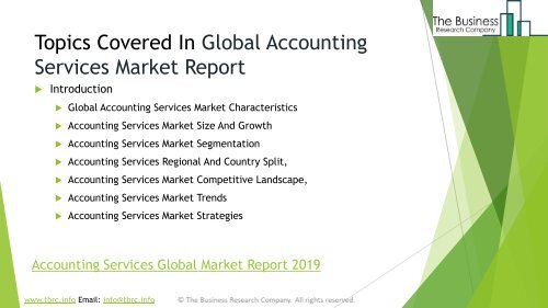 Accounting Services Global Market Report 2019