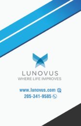 New Lunovus Product Catalog 2019