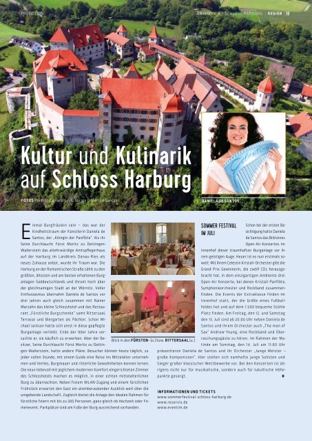 SchlossMagazin April 2019 Bayerisch-Schwaben und Fünfseenland