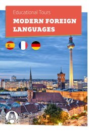 Adaptable Travel's Modern Foreign Language tours brochure