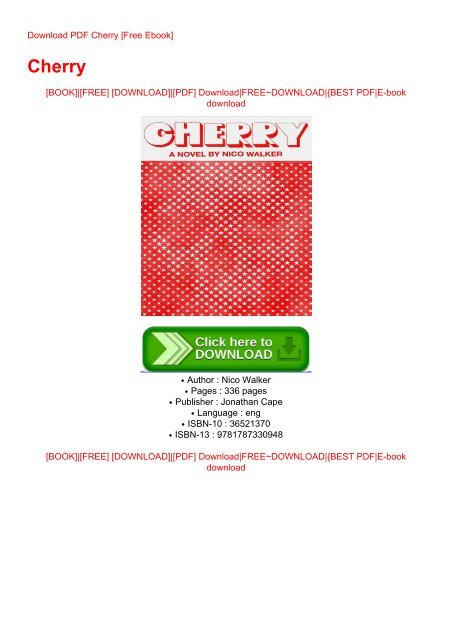Download Pdf Cherry Free Ebook